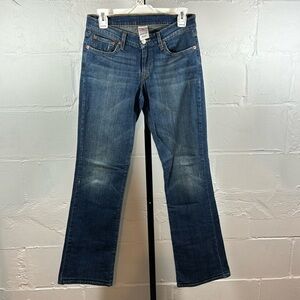 Lucky Brand Dungarees by Gene Montesano Midrise Flare Jeans Size 4/27 Ol Motown